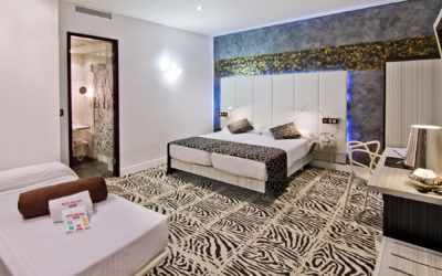 Preparación de un hotel para sesión fotográfica