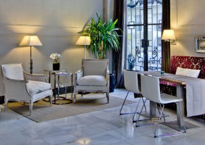 Fotografia profesional de interiorismo, hotel Petit Palace Alfon